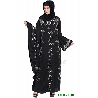 Party wear abaya with Butterfly Sleeve